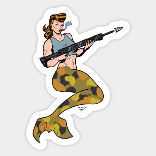 Mermaid Soldier Sticker